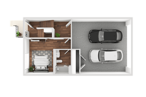 Floor plan for 4 beds, 4 baths, 2520 sqft